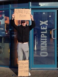 Father Ted style protest outside Wexford cinema showing Fifty Shades of Grey