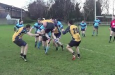 This Irish amateur rugby player channels his inner George North in game versus Clondalkin