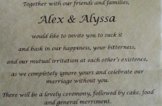 Bride gets revenge on her 'narcissistic' parents with super harsh wedding invitation