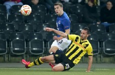 Everton's Seamus Coleman nearly lost his crown jewels when scoring in tonight's Wankdorf win