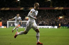 Roberto Soldado scored a rare Tottenham goal tonight and it was a cracker too