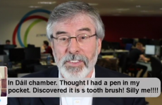 Watch Gerry Adams read his tweets - and yes, he writes them himself