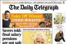The Telegraph is getting a LOT of flack over this front page