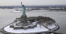 Manhattan surrounded by ice is the craziest - and most beautiful - thing you'll see today