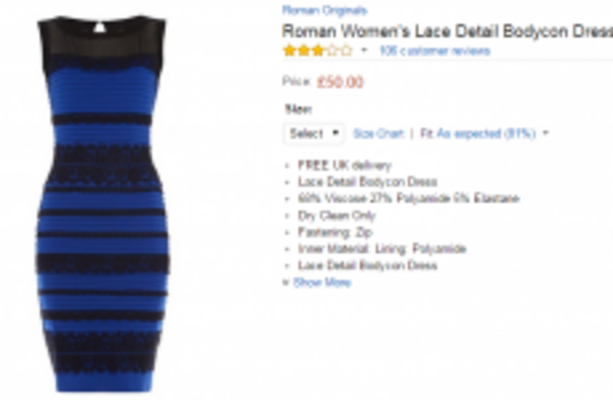 People are now trashing The (black and blue) Dress in hilarious Amazon  reviews
