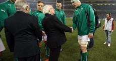 'I don't say the exact same thing to the visiting captain as I say to Paul O'Connell' - President Higgins on those pre-game line-ups