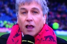 There have been some bold fashion choices on the BBC and RTE rugby panels today