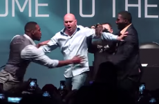 Jon Jones and Anthony Johnson prank UFC president Dana White with fake brawl