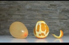 Did you know that you can pop a balloon with an orange?