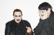 Marilyn Manson's dad dressed up as him and surprised him at a photo shoot