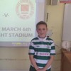 These 6th class students have a little wager on the Rovers v Pat's league opener