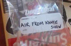 Somebody is actually selling 'air' from a Kanye gig and the bids are skyrocketing