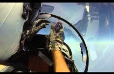 Here's how you pass a bar of chocolate through a fighter jet