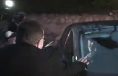 VIDEO: Brian O'Donnell's car allegedly rolls over foot of Land League member