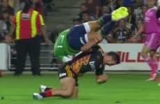There was a controversial yellow card in this morning's Super Rugby