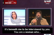 TV host shuts down guest who says being interviewed by a woman is beneath him