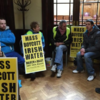 Council meeting called off AGAIN as protester refuses to leave chamber