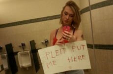 Here's why this woman is protesting by taking selfies in men's toilets