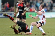 There are big hand-offs.. and then there's Ruan Pienaar getting fended into a different year