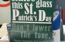 SuperValu has some solid advice for Dubliners this St. Patrick's Day