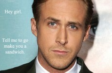 Ryan Gosling has claimed that he's never uttered the words "hey girl"