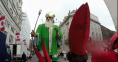 An Irish feminist group stopped the London St Patrick's Day parade