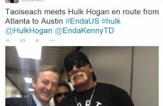 Look who Enda Kenny wrestled* with yesterday