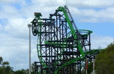 These poor people were suspended in midair for hours on a rollercoaster in Australia