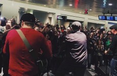 Dropkick Murphys did a surprise Paddy's Day gig in the middle of Boston airport