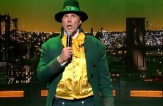 Will Ferrell dressed up as a leprechaun and sang Danny Boy for St Patrick’s Day