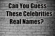 Can You Guess These Celebrities' Real Names?