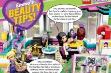 Lego published beauty tips for girls and parents are not one bit happy