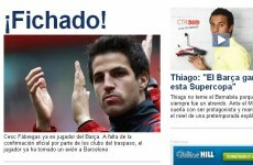 Barcelona complete Fabregas signing - Spanish reports