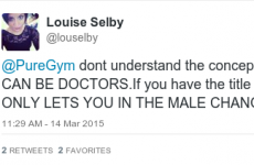 A gym assumed a woman was a man because she was a Doctor and it's causing a storm