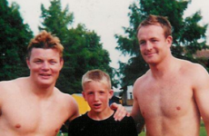 BOD and Hickie visited Luke Fitz at summer camp and the result was this perfect photo