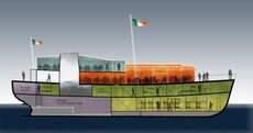 Not happening: This floating hostel/restaurant/micro-brewery won't be heading for Galway after all