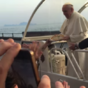 Pope Francis had a pizza delivered right to his Popemobile yesterday