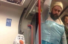 The best dad ever dressed as Elsa to take his daughter to a Frozen singalong