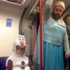 The best dad ever dressed as Elsa to take his daughter to a Frozen singalong