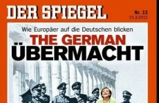 Der Spiegel cover shows Angela Merkel among the Nazis
