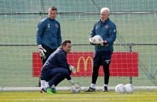 Finders keepers? There was more talk today about who will play in goal for Ireland