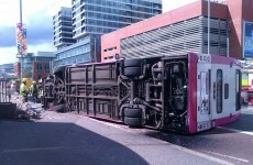 Bus overturns in Belfast, injuring 30 people