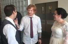 Ed Sheeran turned up to sing at this couple's wedding and things got emotional