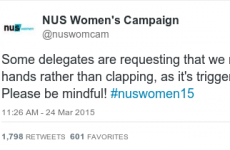 This feminist conference was ridiculed for asking people not to clap