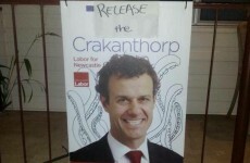 This is a genius bit of election poster graffiti