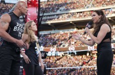 Ronda Rousey teamed up with The Rock at Wrestlemania last night
