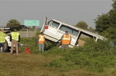 Church van crashes into canal, killing eight people
