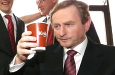 Has Enda Kenny never seen a cup before?