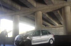 The M50 was closed after an eight-car rush hour pile-up