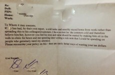 Doctor writes best sick note ever for ill Pizza Hut worker